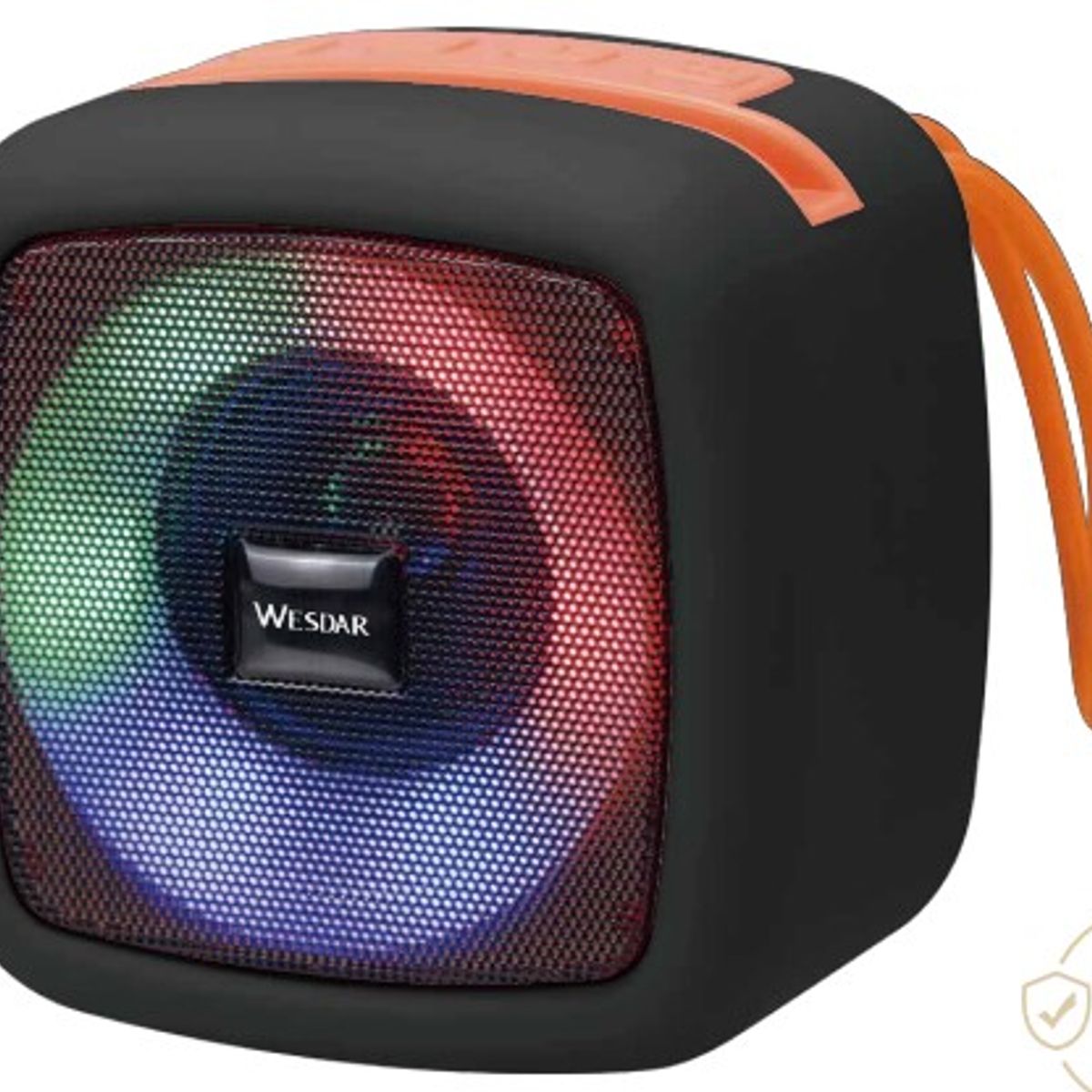 WESDAR - Wesdar - Parlante Bluetooth BT 5,1 5W 4hrs LED Colors - Negro