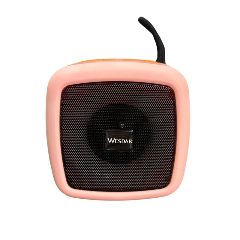 WESDAR - Wesdar - Parlante Bluetooth BT 5,1 5W 4hrs Led Colors - Rosa