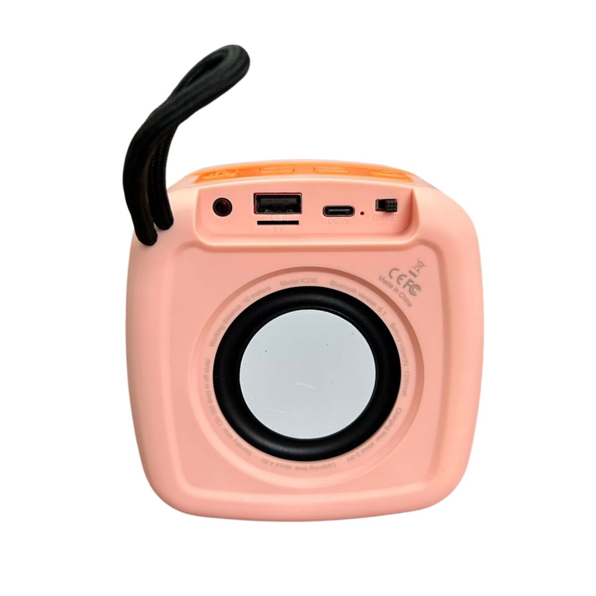 WESDAR - Wesdar - Parlante Bluetooth BT 5,1 5W 4hrs Led Colors - Rosa