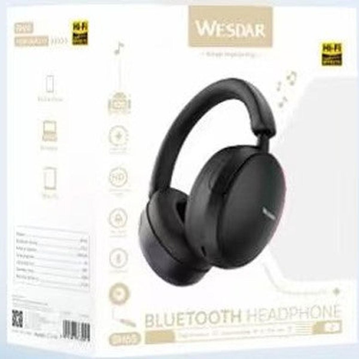 WESDAR - Wesdar - Auriculares BT5.3 Hi-Fi Sound Efects - Negro