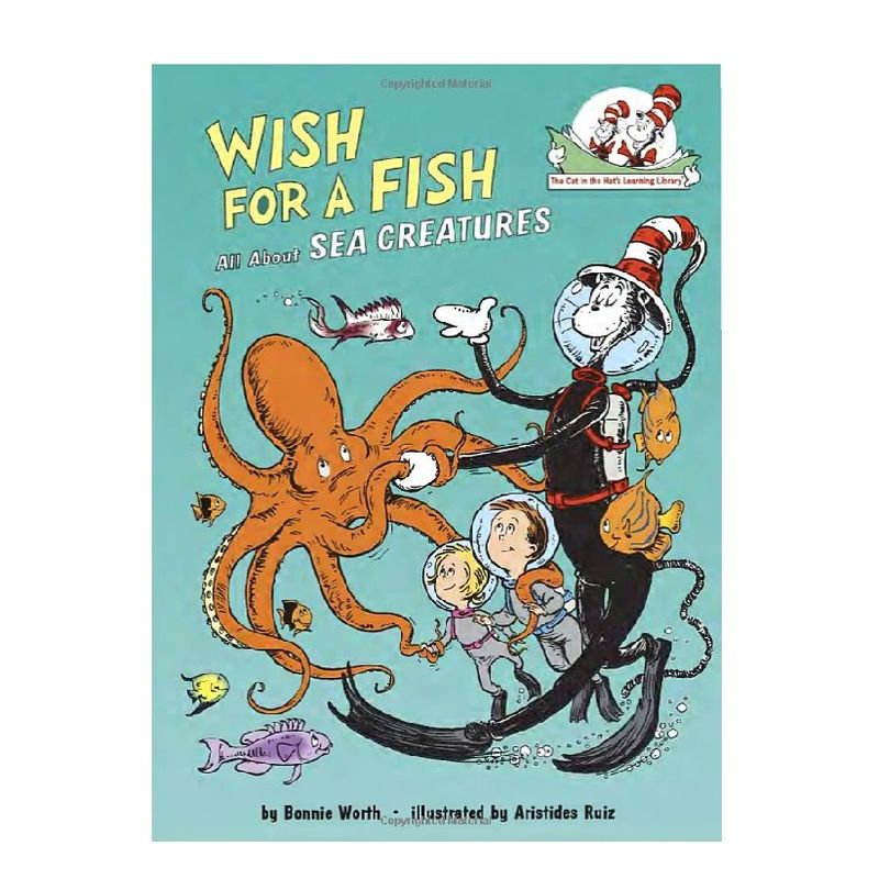 GENERICO - Libro Infantil ingles Dr Seuss - Wish for a fish All about sea creatures
