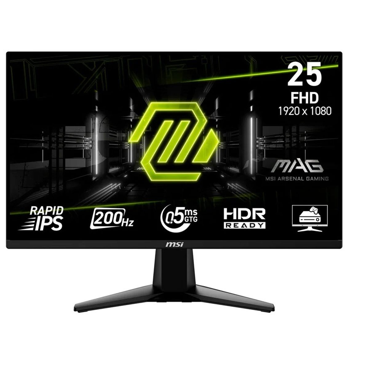 MSI - MONITOR GAMING MSI 25 MAG 255F RAPID IPS FULL HD 200HZ 05MS HDMI DP