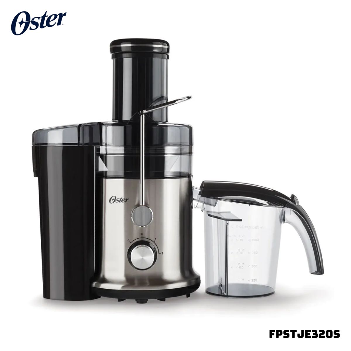 OSTER - EXTRACTOR DE JUGOS OSTER PLATEADO BOCA ANCHA - FPSTJE320S
