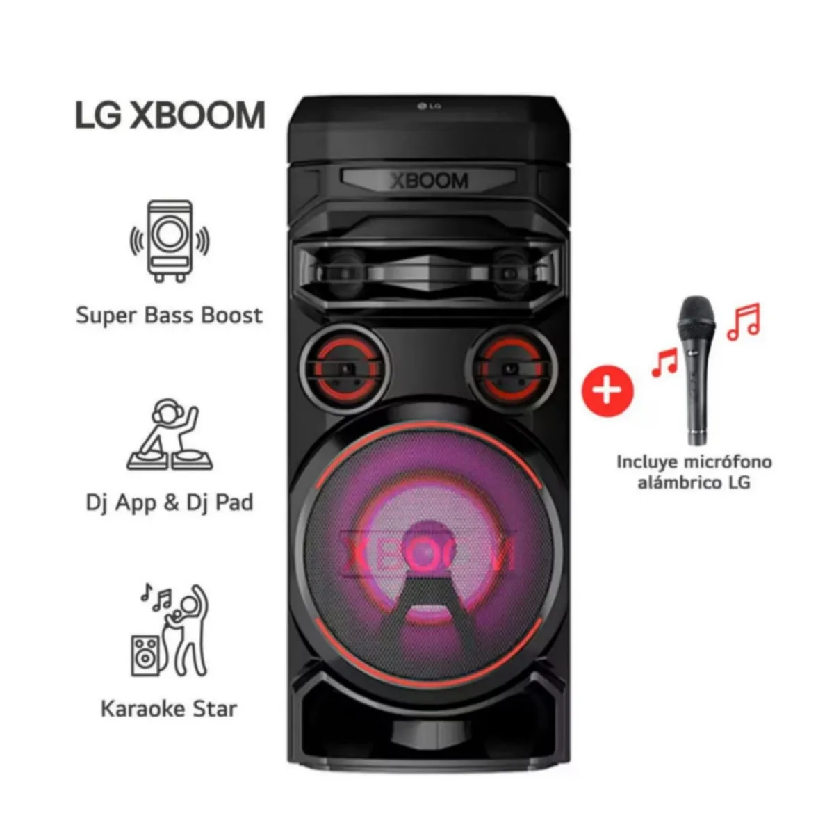LG - Parlante Bluetooth LG XBOOM RNC7 + Microfono