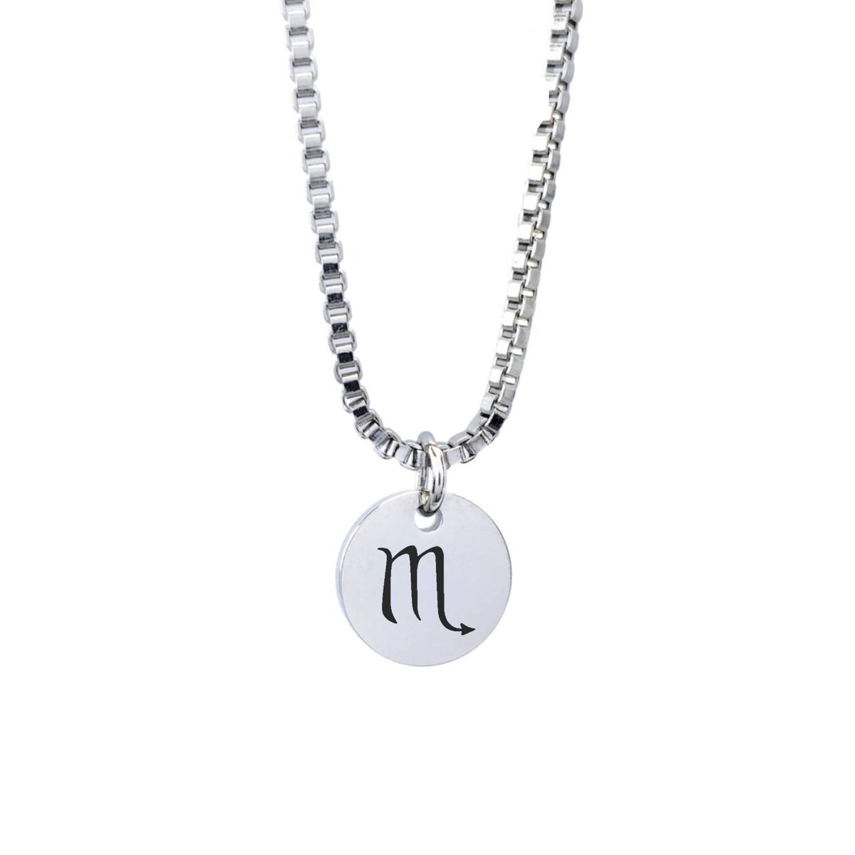 GENERICO - Collar Signo Escorpio Plateado