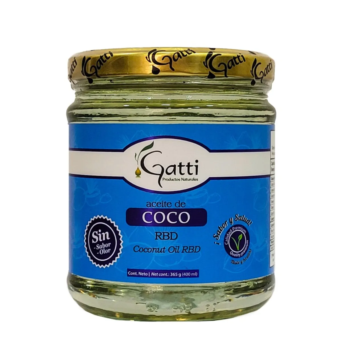 GATTI - Aceite de Coco Prensado en Frío - Gatti