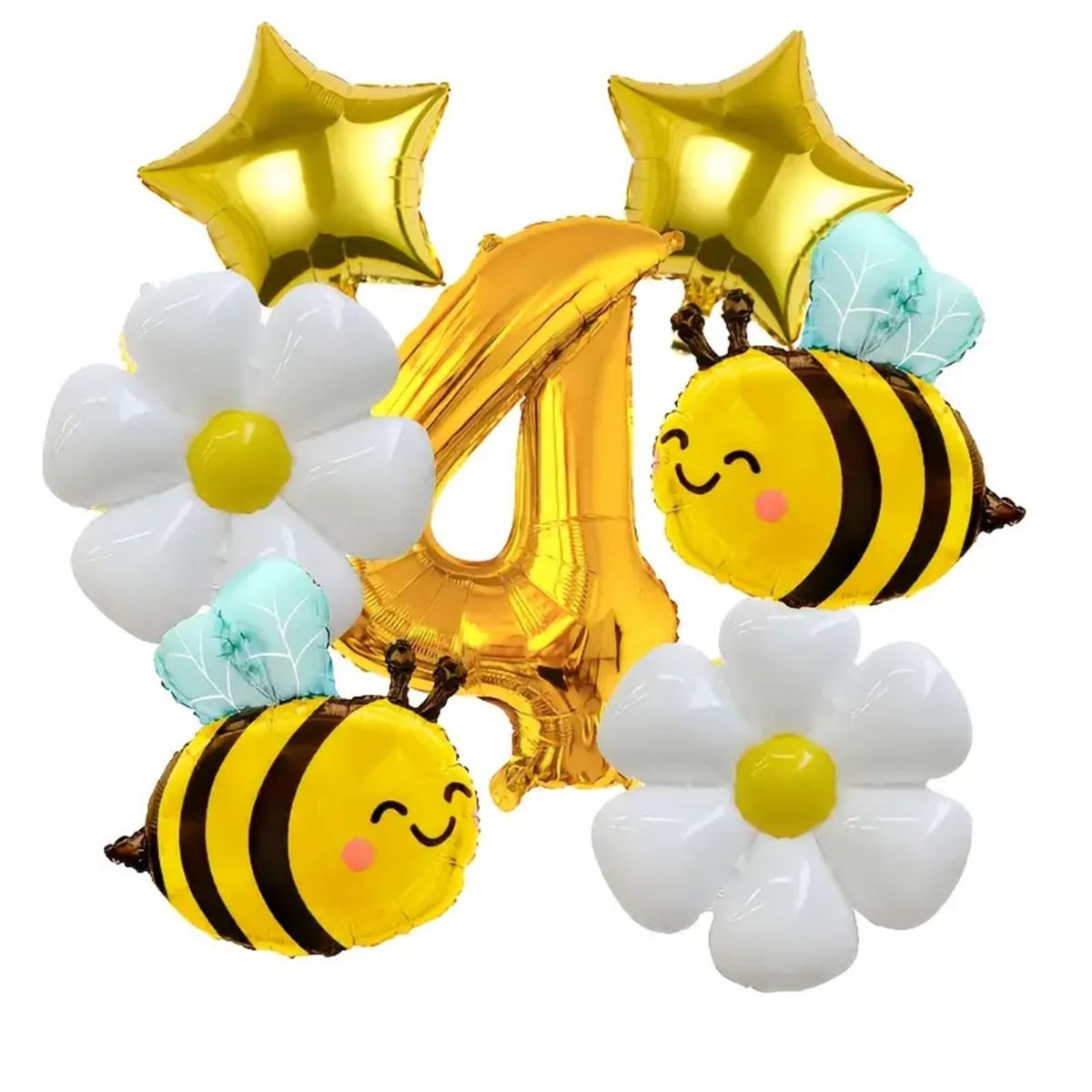 GENERICO - GLOBOS DECORATIVOS DE AVEJA CHIQUITITA DE 7 PIEZAS