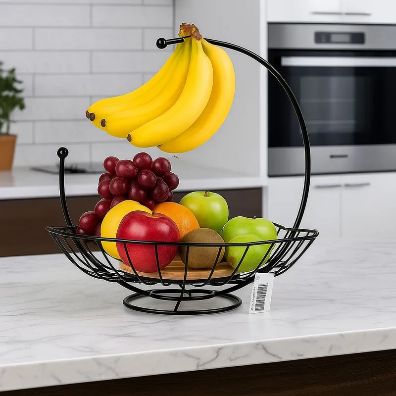 GENERICO - Cesta de Fruta con Colgador de Platano