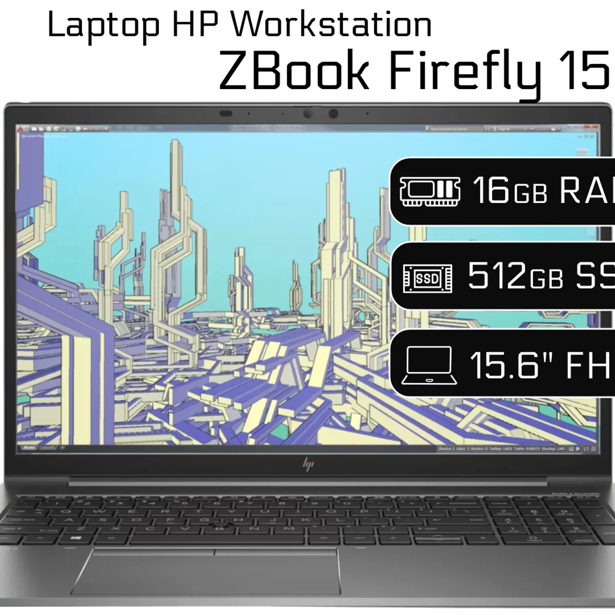 HP - Laptop HP Workstation ZBook Firefly 15 G8 I7 11va RAM 16GB 512GB SSD 15" Reacondicionada Garantía