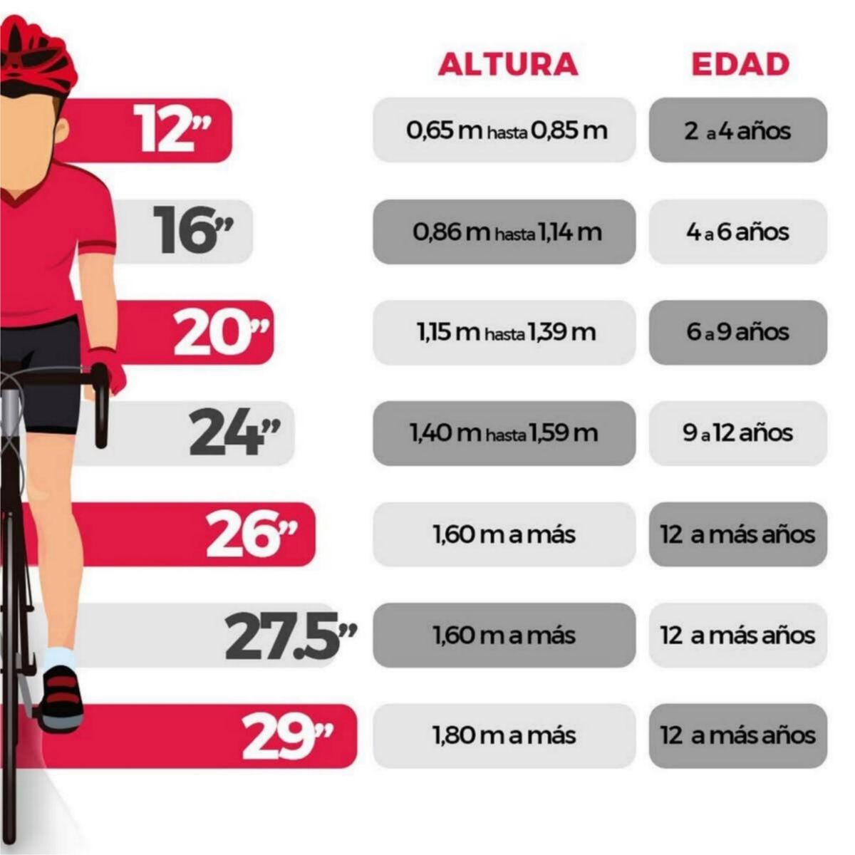 GENERICO - Bicicleta para niño infantil aro 12 rojo
