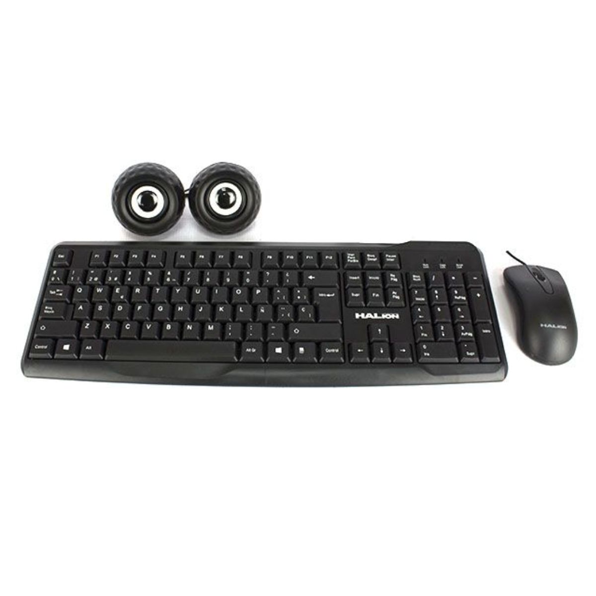 HALION - COMBO HALION 3 EN 1 TECLADO MOUSE PARLANTE ALAMBRICOS - HA-KIT45