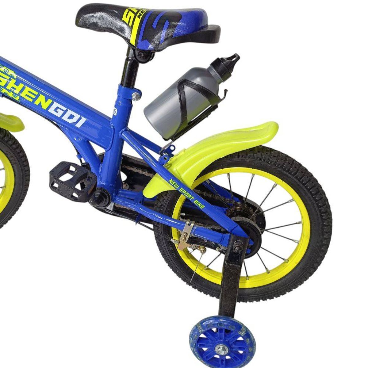 GENERICO - Bicicleta para niña infantil aro 12 azul