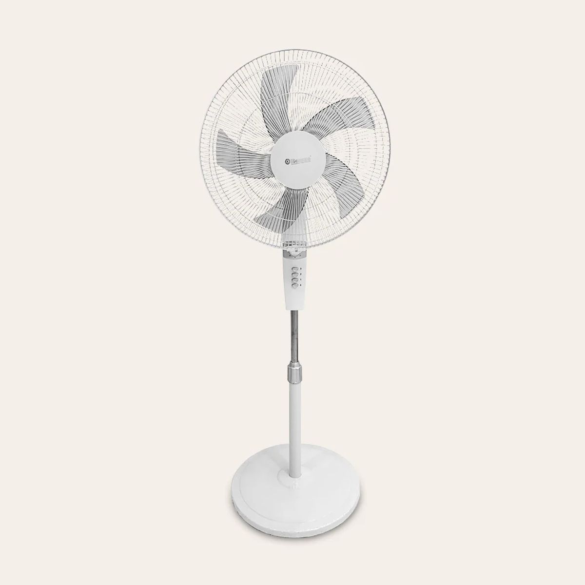 BOSSKO - Ventilador De Pedestal 18 Bossko Bk-8457vb Con Temporizador Blanco
