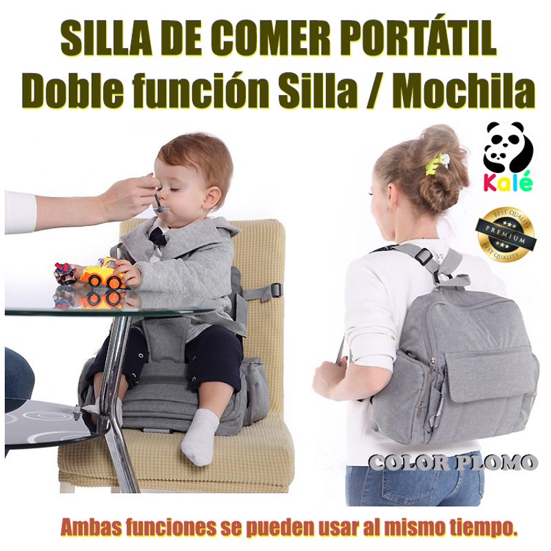 KALE - Silla de comer portátil para bebé - 2 en 1 Silla/Mochila