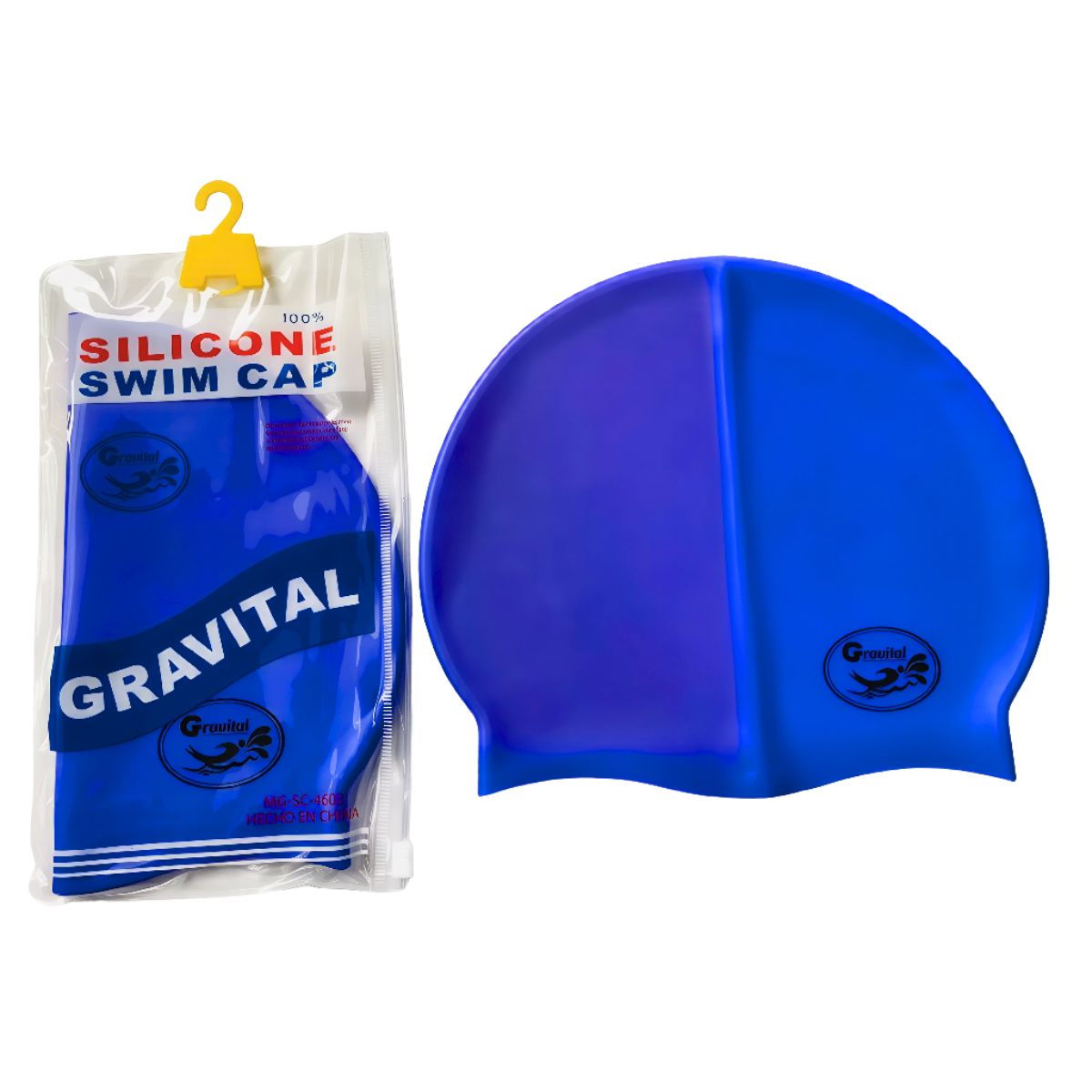 GRAVITAL - Gorro De Silicona De Natación Para Niños Azul - GRAVITAL