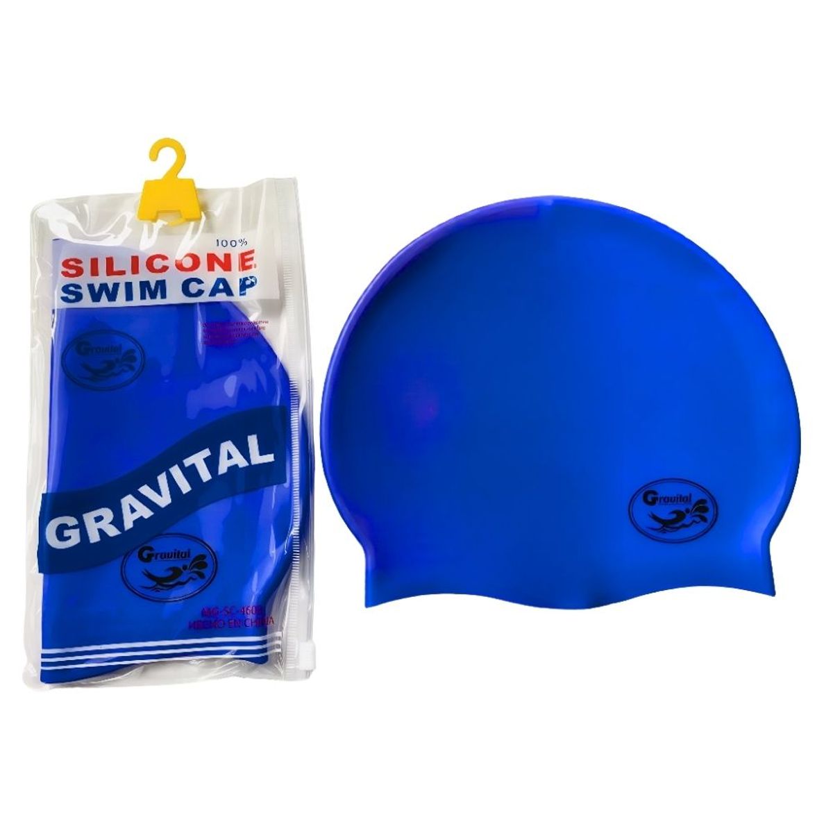 GRAVITAL - Gorro De Silicona De Natación Para Niños Azul - GRAVITAL