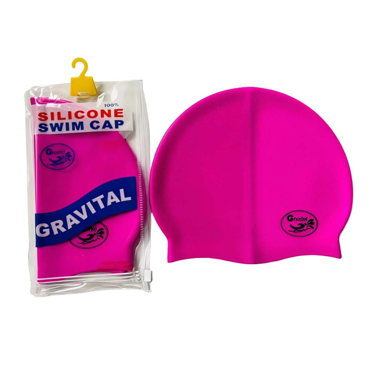 GRAVITAL - Gorro De Silicona De Natación Para Niños Rosado - GRAVITAL