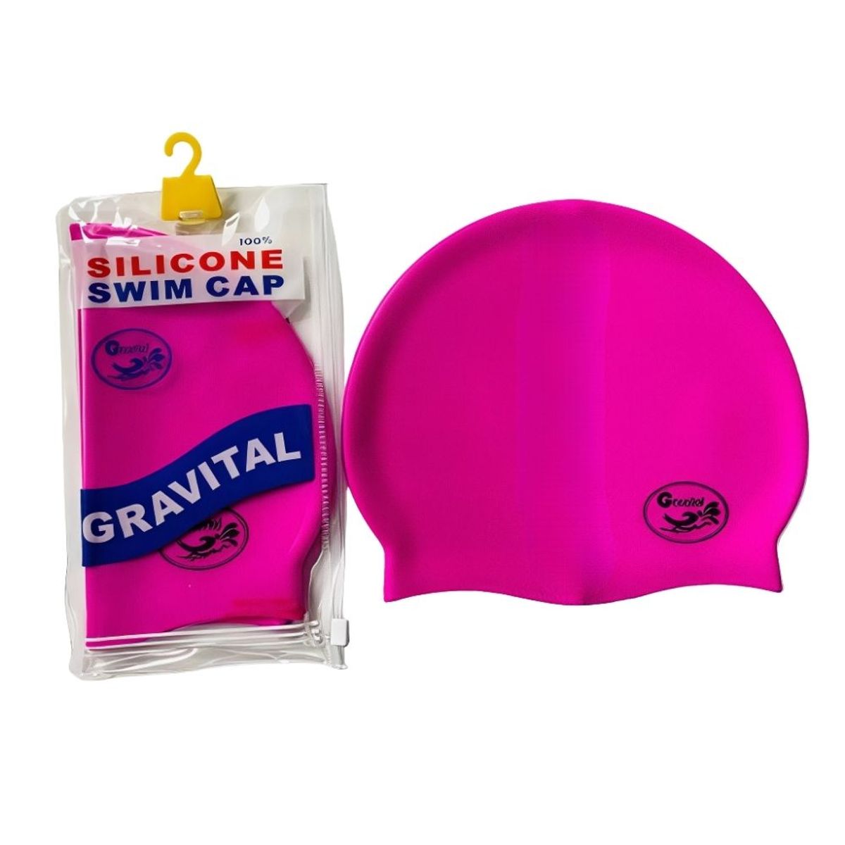 GRAVITAL - Gorro De Silicona De Natación Para Niños Rosado - GRAVITAL