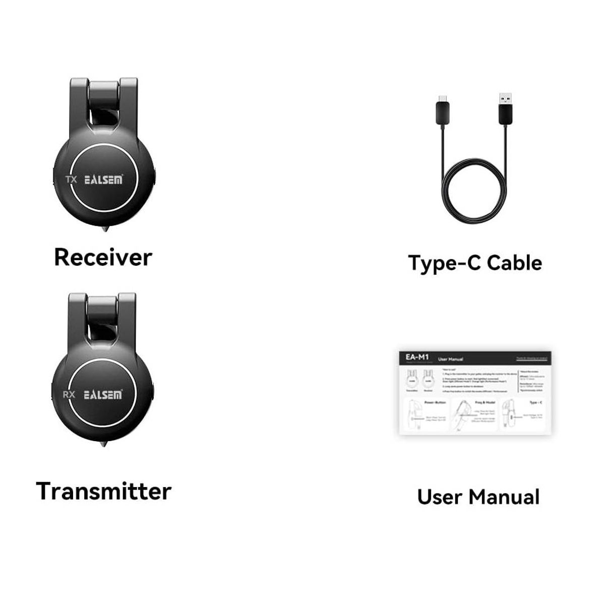 GENERICO - Ealsem-Sistema de Transmision Inalambrica Para Guitarra- EA-M1