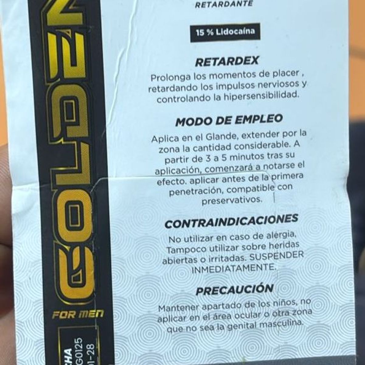 GENERICO - Retardante Sexual Para Hombre Retardex Golden For Men
