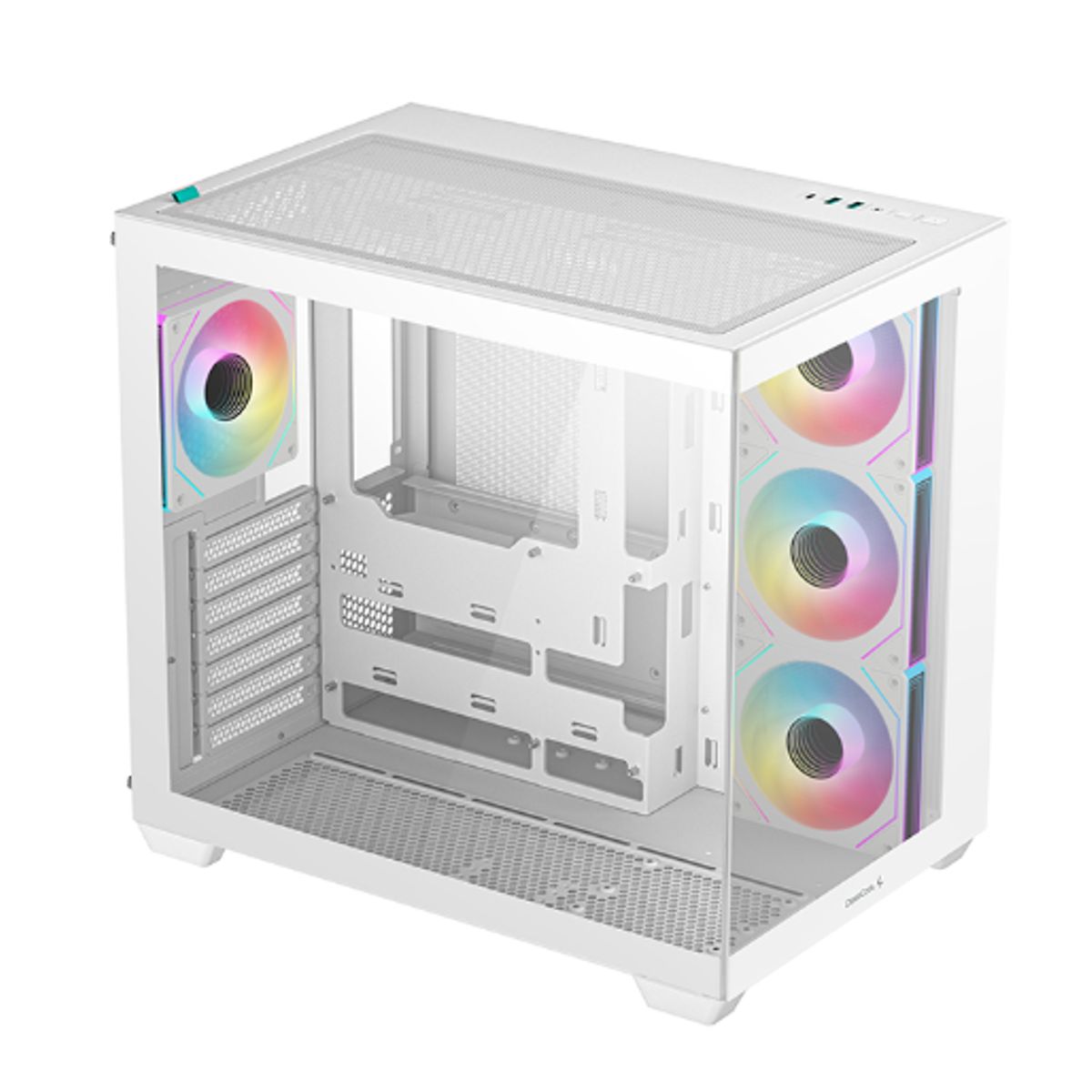 DEEPCOOL - Case CG530 4F WH •Placa Base Mini-ITX  M-ATX  ATX DeepCool