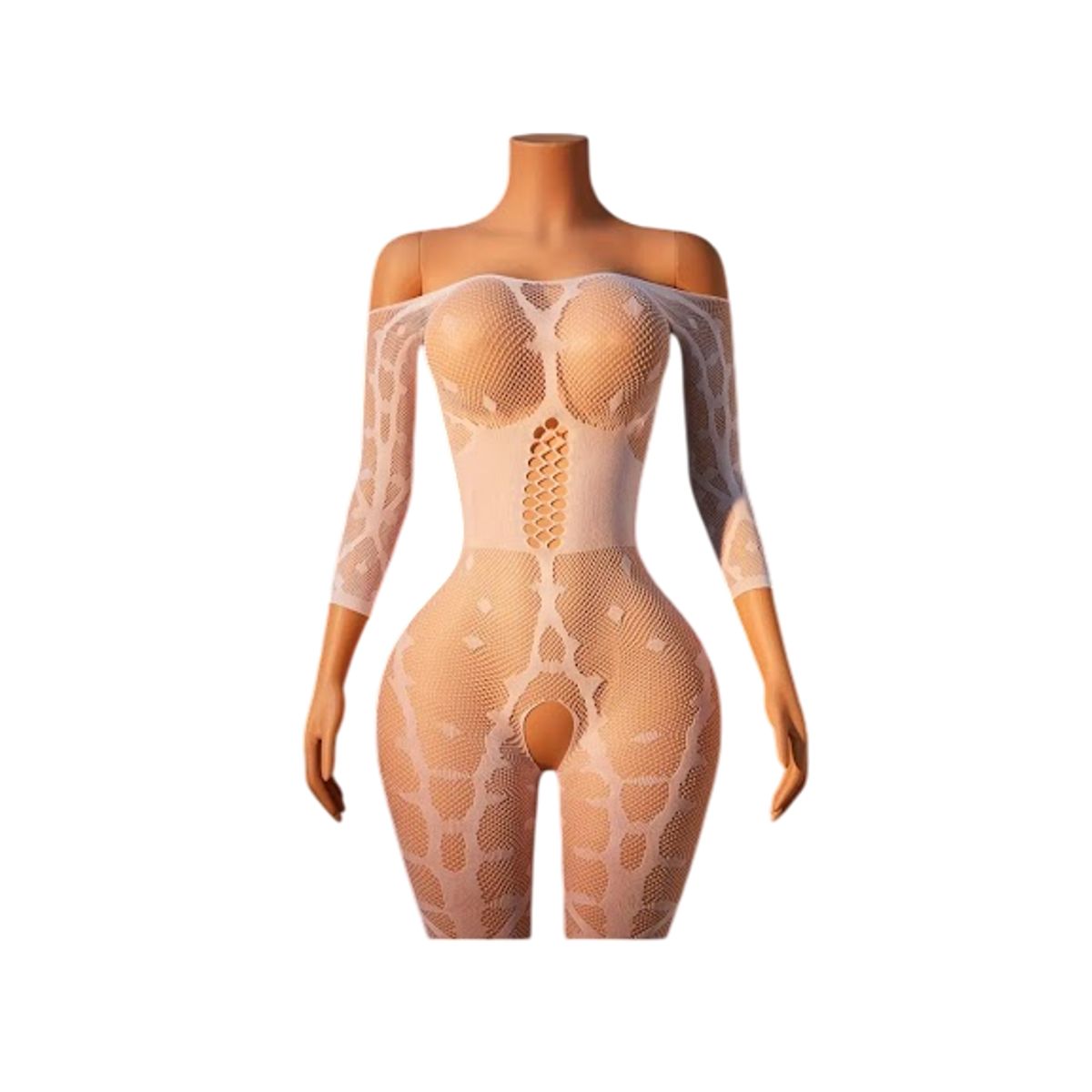 GENERICO - LENCERIA MALLA  CATSUIT