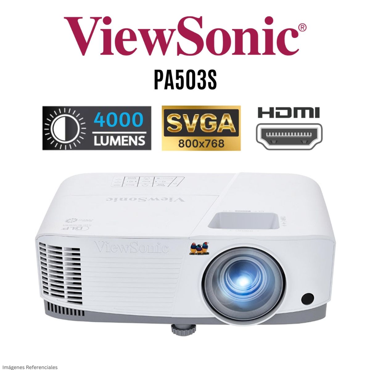VIEWSONIC - Proyector Viewsonic PA503S SVGA 4000 LUM - Blanco