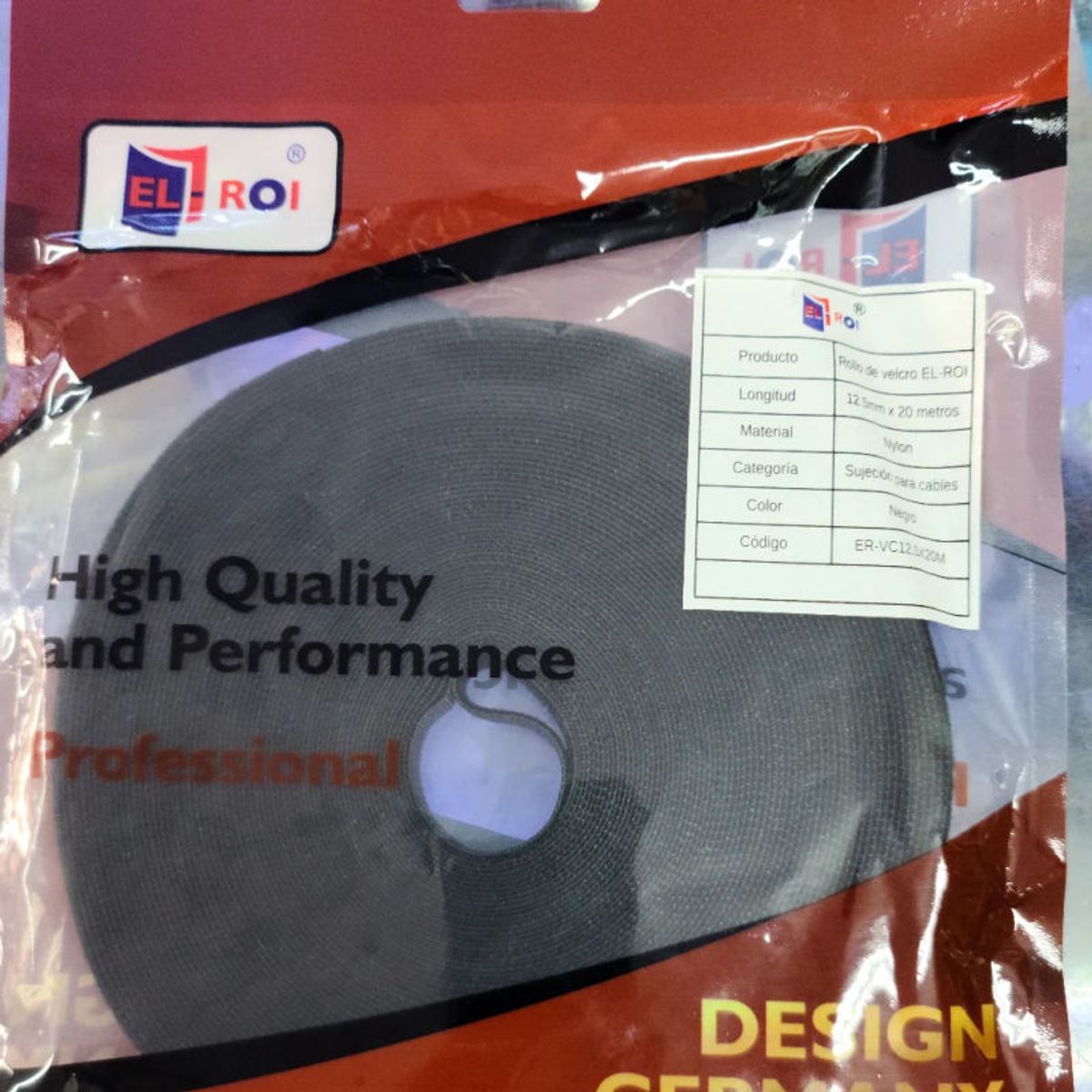 Cinta Velcro de 20m x 125mm, marca GENERICO - Foto 2