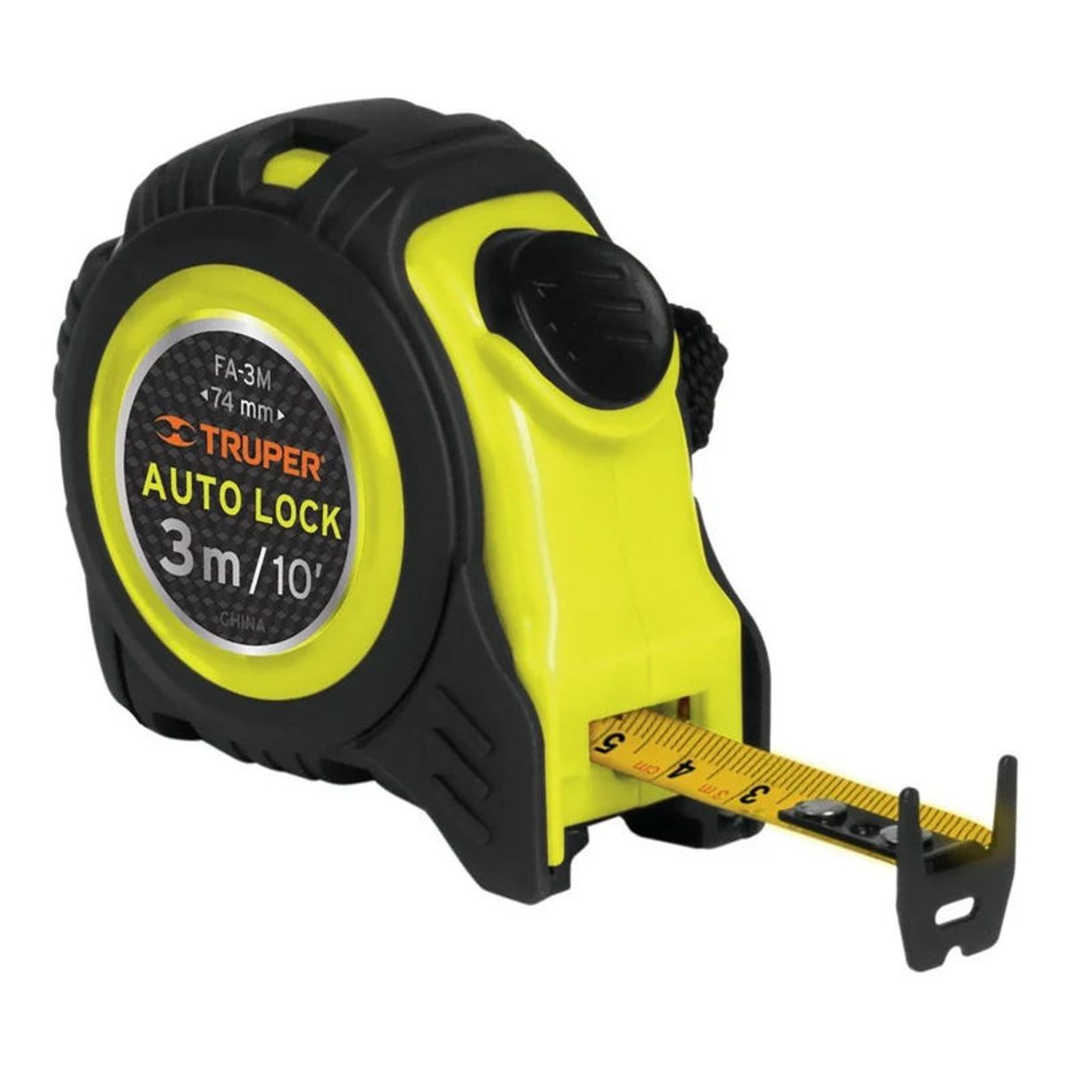 TRUPER - Wincha Auto Lock Contra Impactos 3 M Cinta 16 Mm Truper - 10746