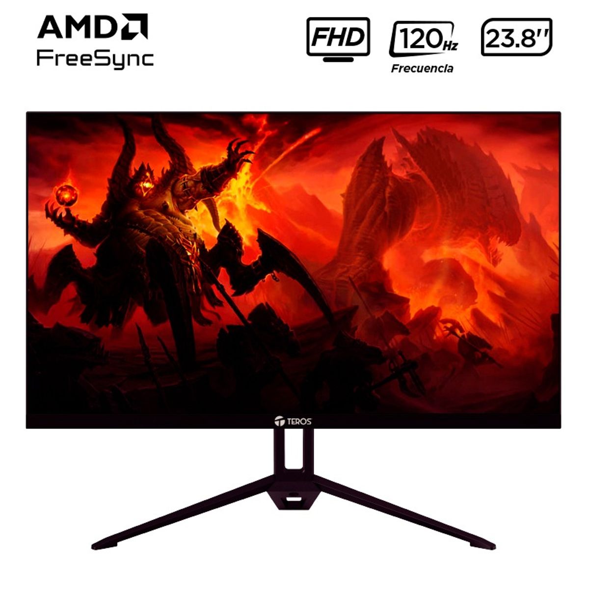 TEROS - MONITOR TEROS TE-2415S 238 PLANO FHD IPS 120HZ HDMI DP