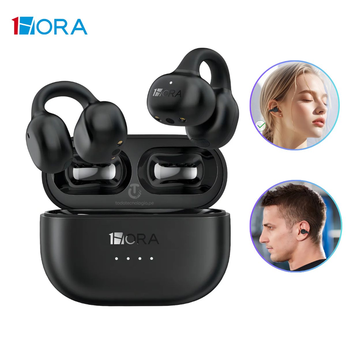 SEISA - Audifono Bluetooth Inalambrico Clip-ear 1HORA AUT210