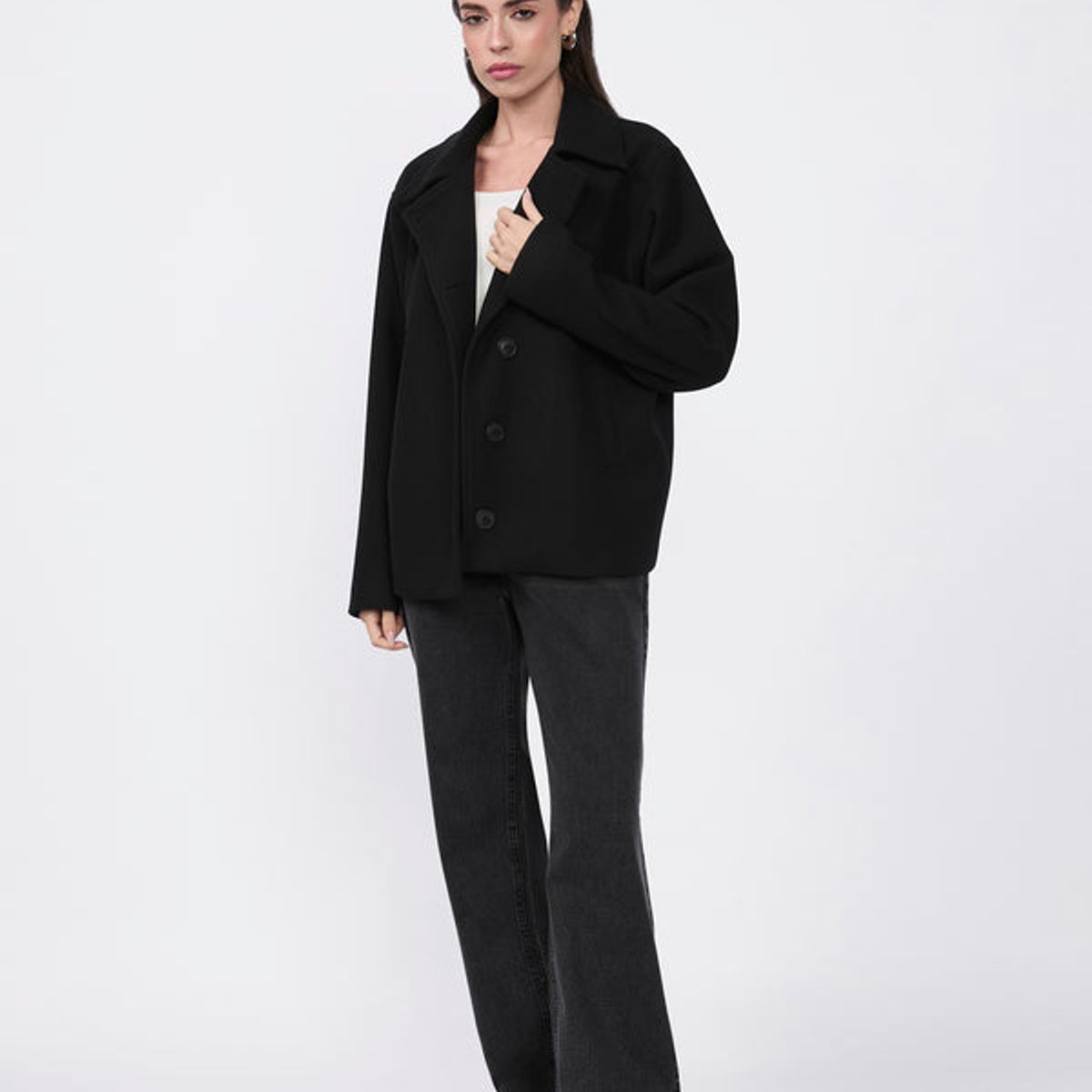 BANATY - CASACA SEMIOVERSIZE KENIA CON FORRO PARA MUJER