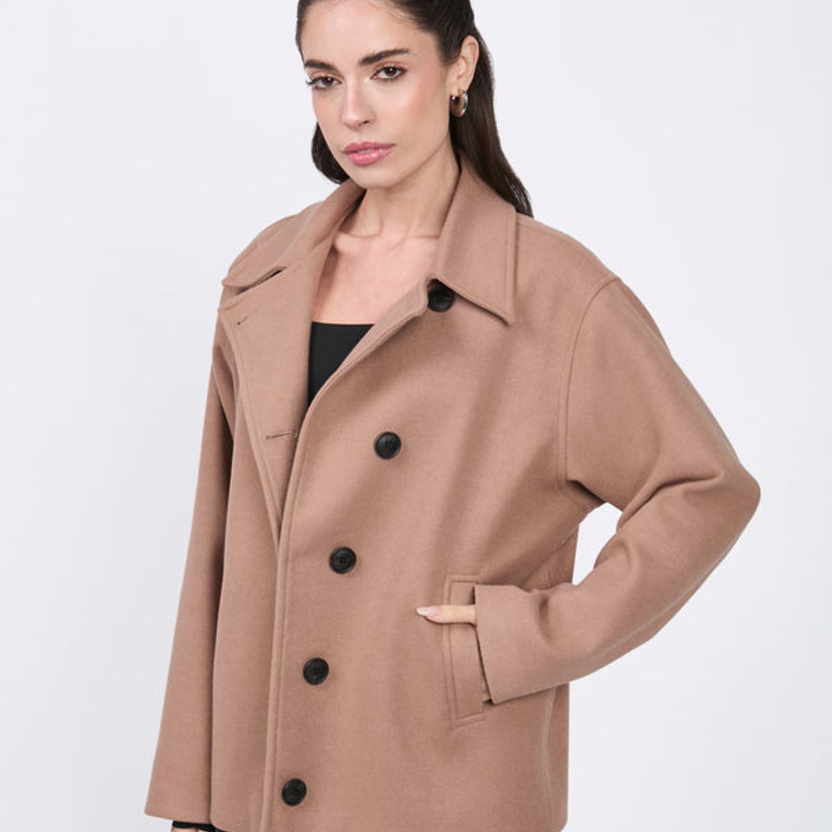 BANATY - CASACA SEMIOVERSIZE KENIA CON FORRO PARA MUJER