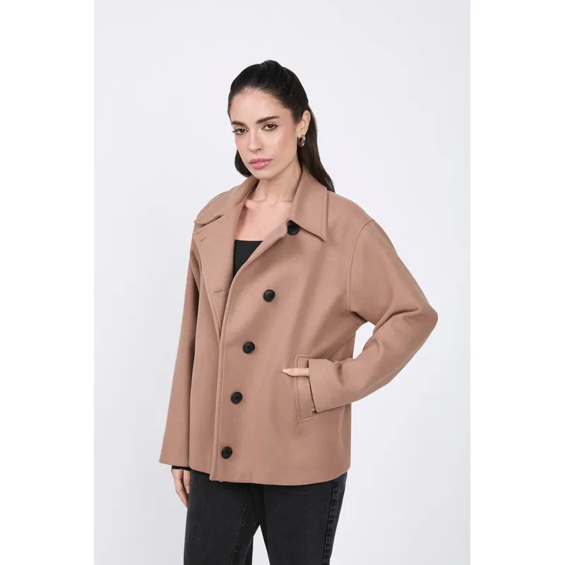 BANATY - CASACA SEMIOVERSIZE KENIA CON FORRO PARA MUJER