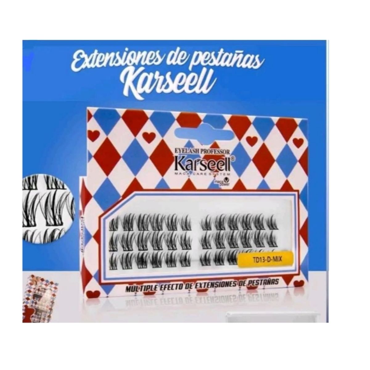 GENERICO - Pestañas postisas 1x 1 para dama