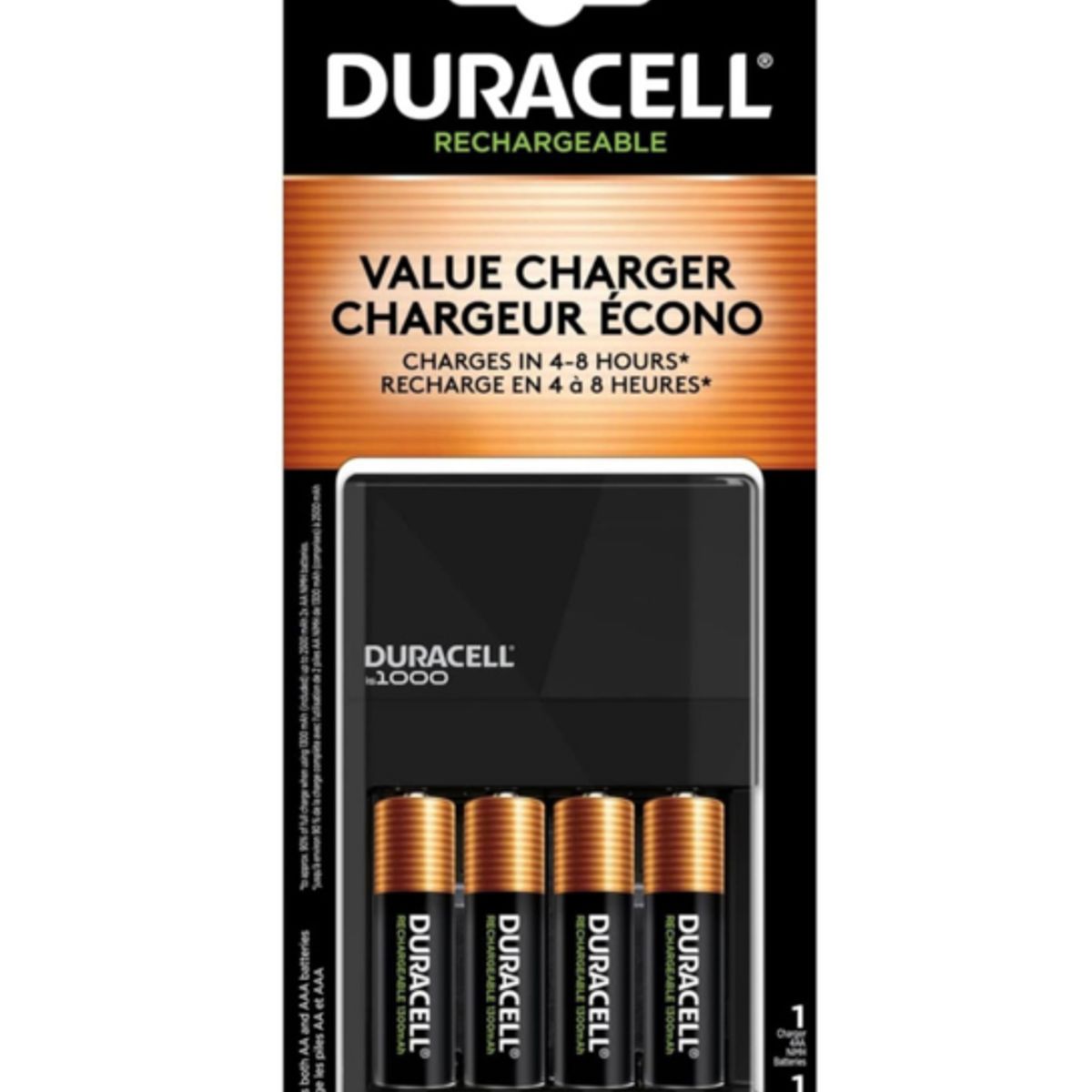 DURACELL - CARGADOR DURACELL HIGH SPEED MAS 4 PILAS AA