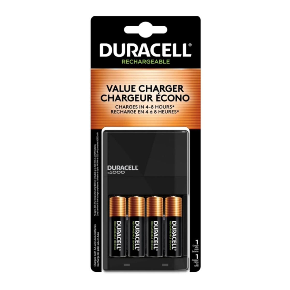 DURACELL - CARGADOR DURACELL HIGH SPEED MAS 4 PILAS AA