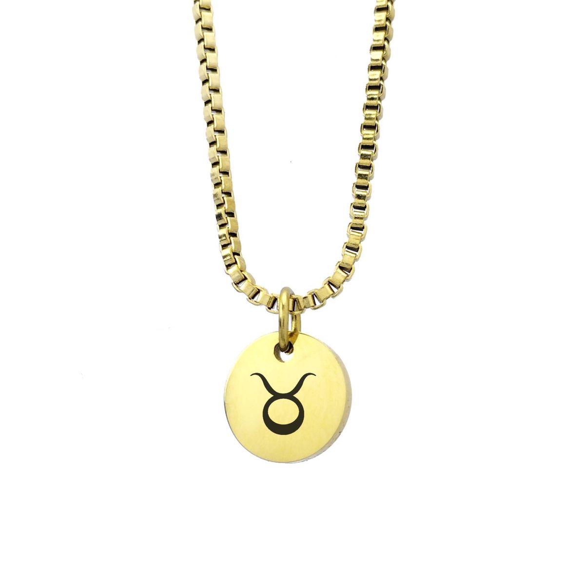 GENERICO - Collar Signo Tauro Dorado Enchapado en Oro 18k para mujer