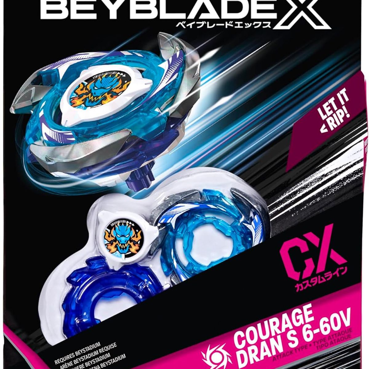 TAKARA TOMY - BEYBLADE X COURAGE DRAN S 6-60V CX MARCA HASBROTAKARA TOMY