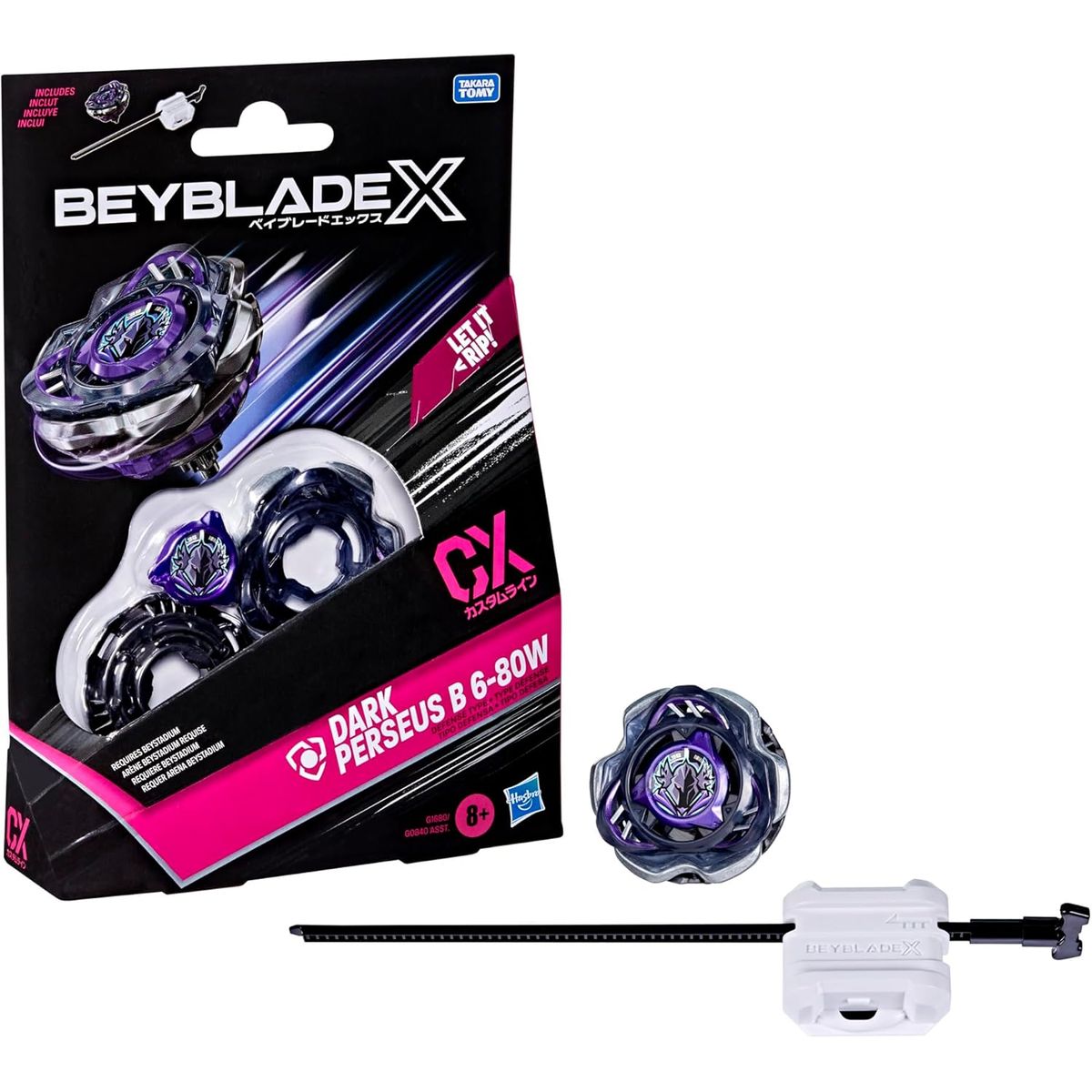 TAKARA TOMY - BEYBLADE X DARK PERSEUS B 6-80W CX MARCA HASBROTAKARA TOMY