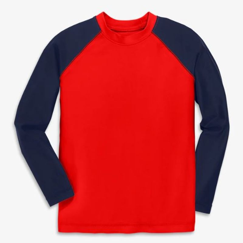 GENERICO - Polo de natación rashguard color entero UV