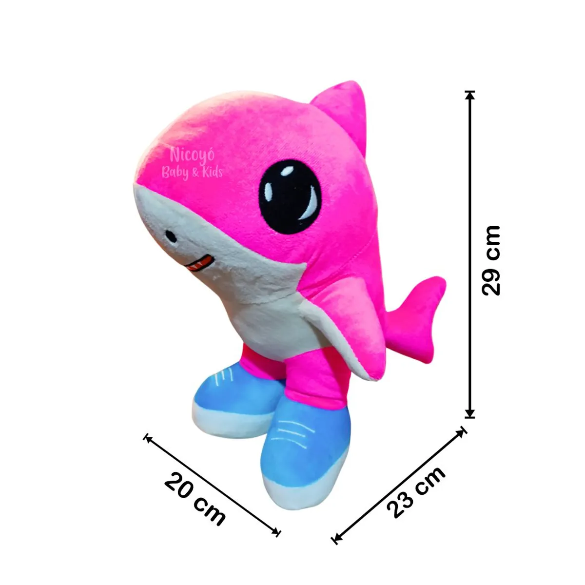 KIDS - Peluche Tiburón Tralalerita Rosado - Brainrot Italiano