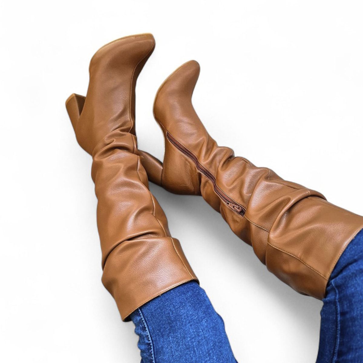 GENERICO - Bota Mujer Shopping Chic Taco 7 1177 5C-80 Color Camello