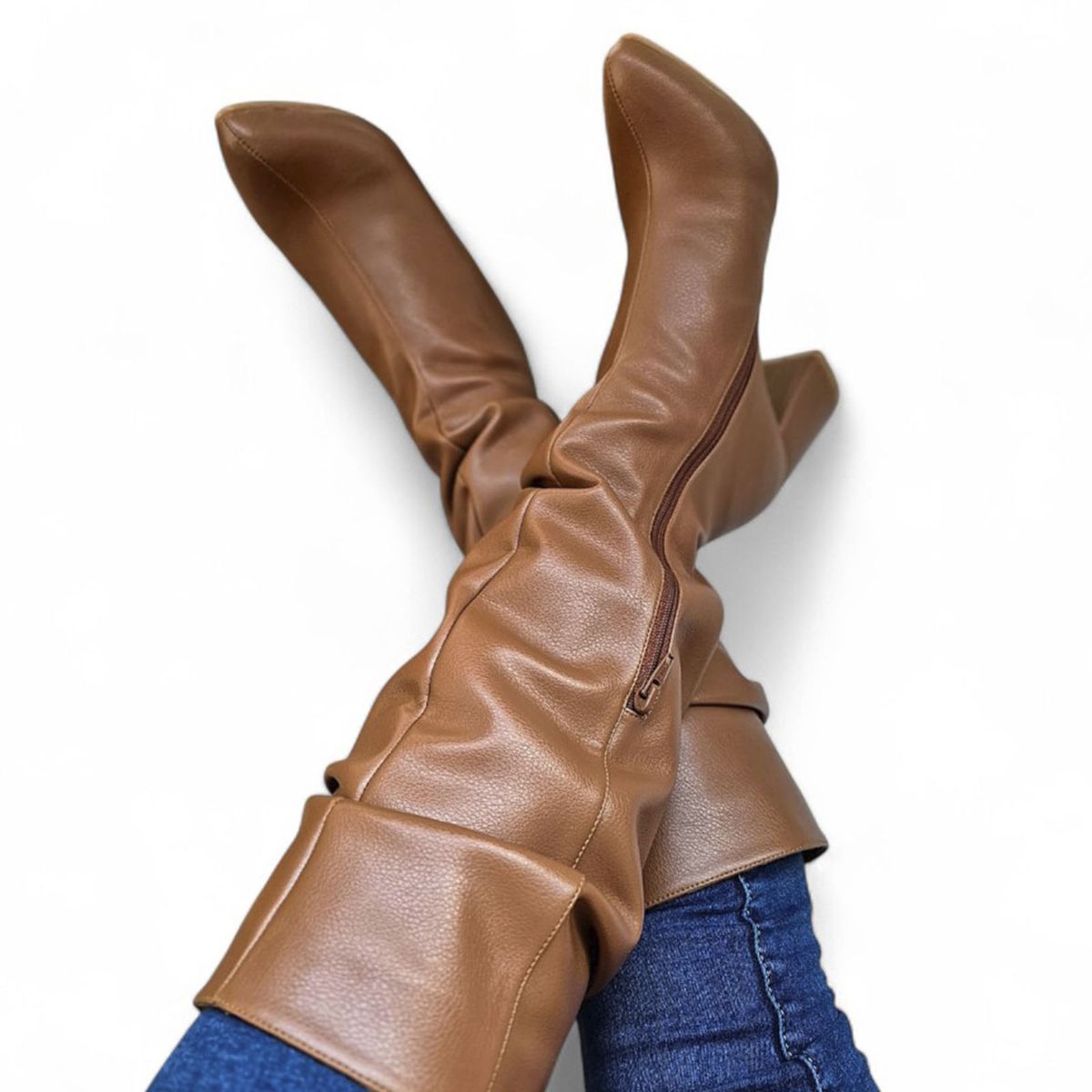 GENERICO - Bota Mujer Shopping Chic Taco 7 1177 5C-80 Color Camello