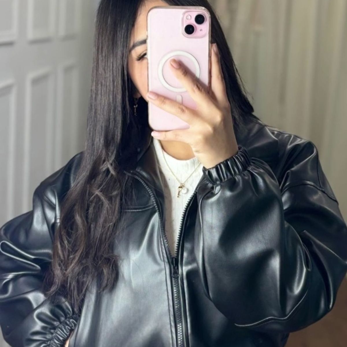 GENERICO - CASACA BOMBER CROP PARA MUJER