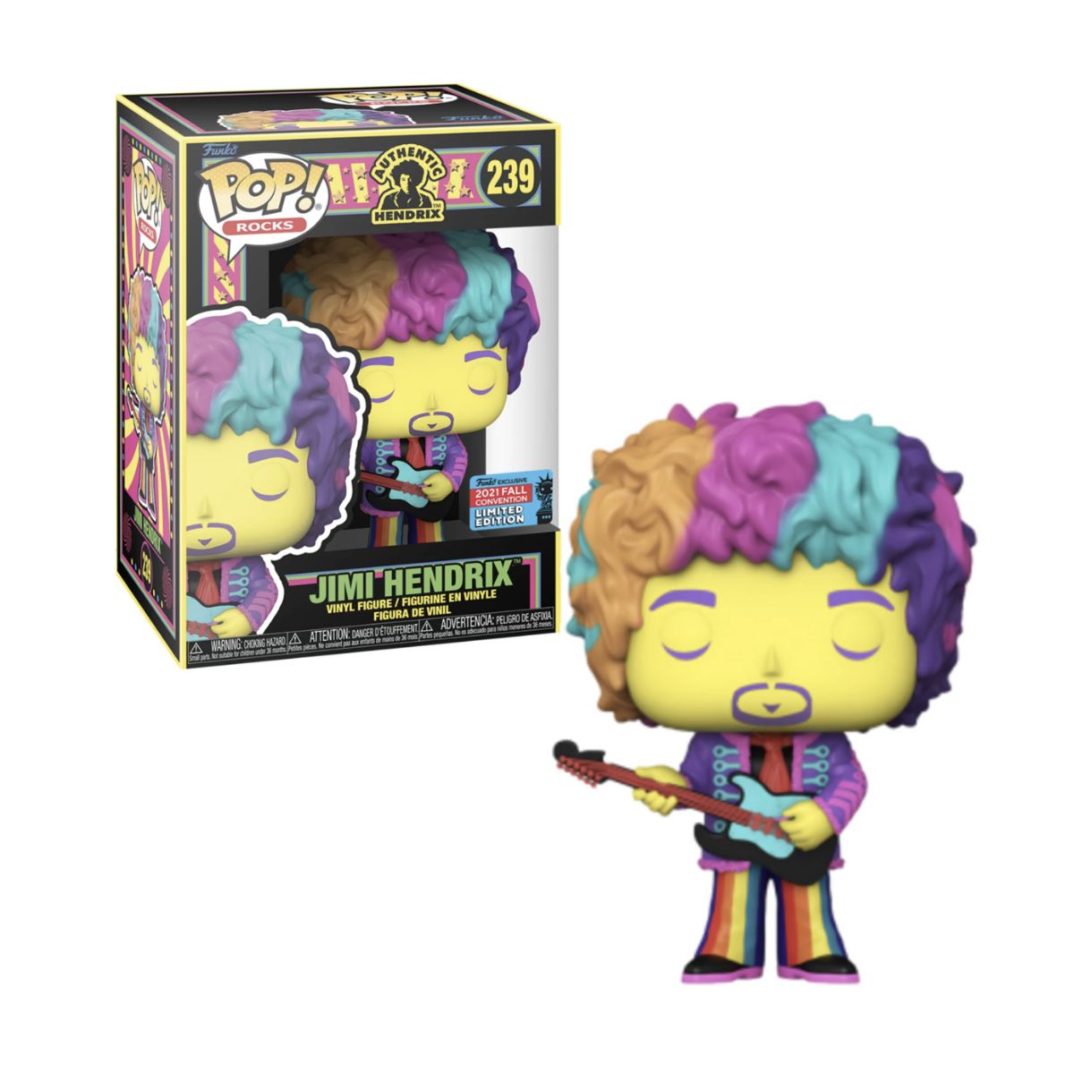 FUNKO - Jimi Hendrix BlackLight Funko Pop 239 Fall Convention