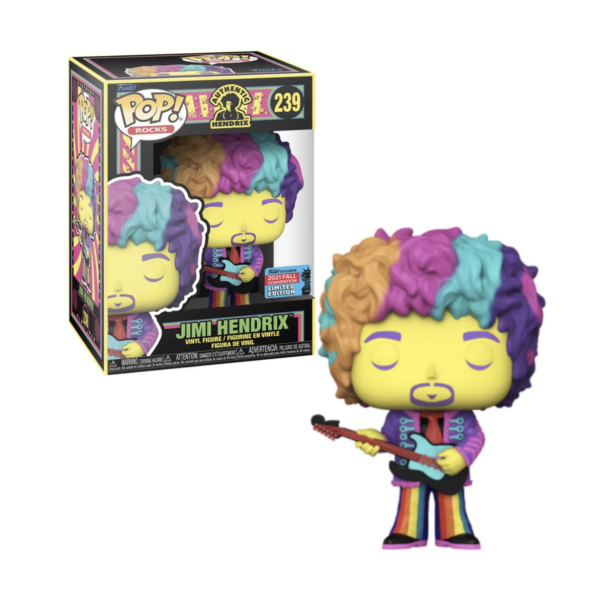FUNKO - Jimi Hendrix BlackLight Funko Pop 239 Fall Convention