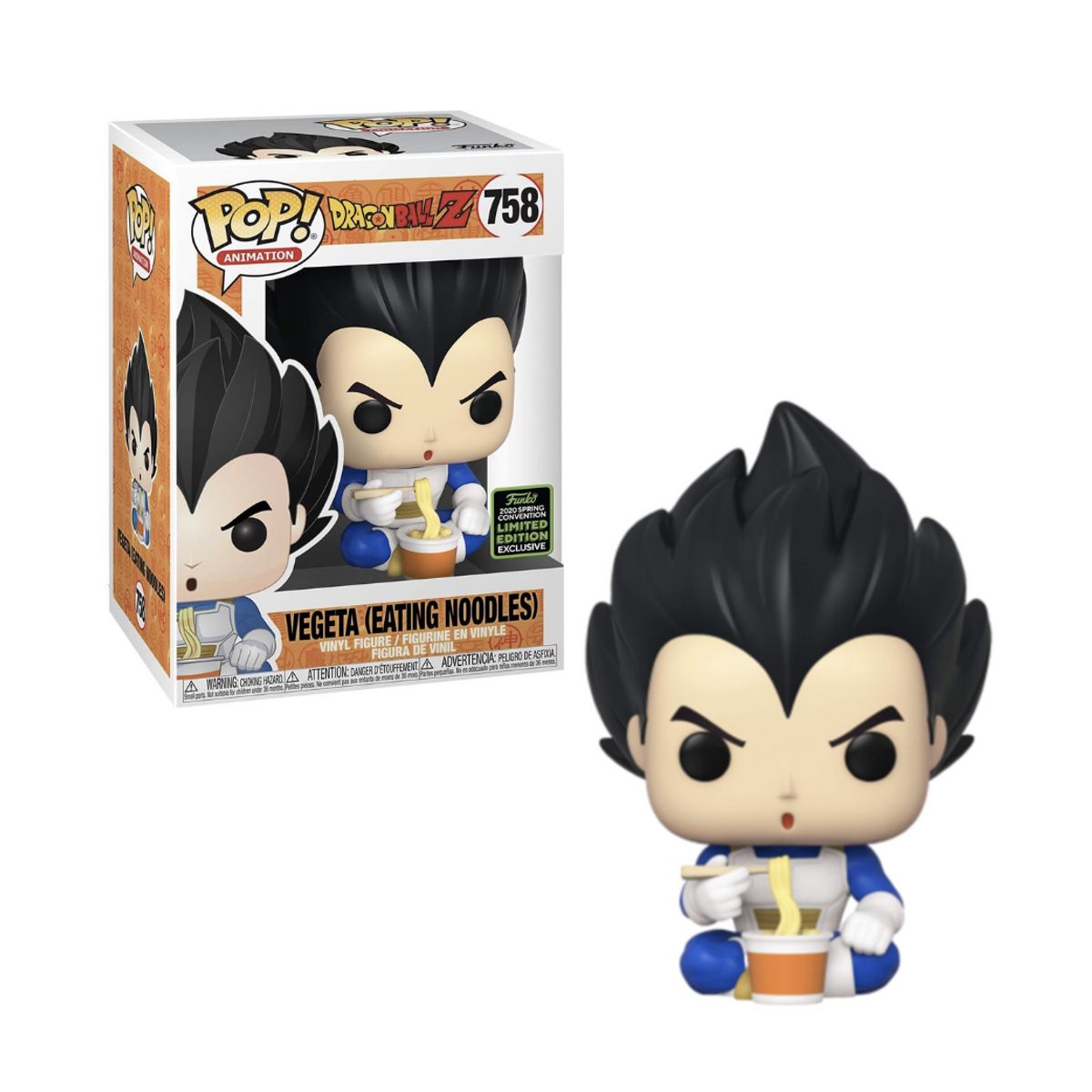 FUNKO - Vegeta Eating Noodles Funko Pop 758 Dragon Ball Exclusivo