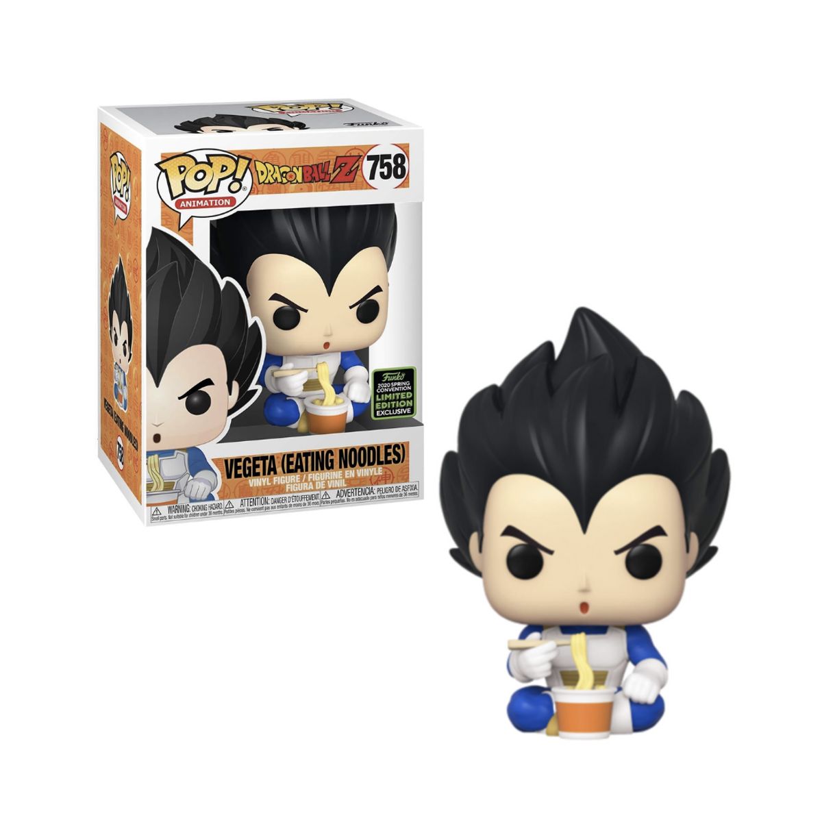 FUNKO - Vegeta Eating Noodles Funko Pop 758 Dragon Ball Exclusivo