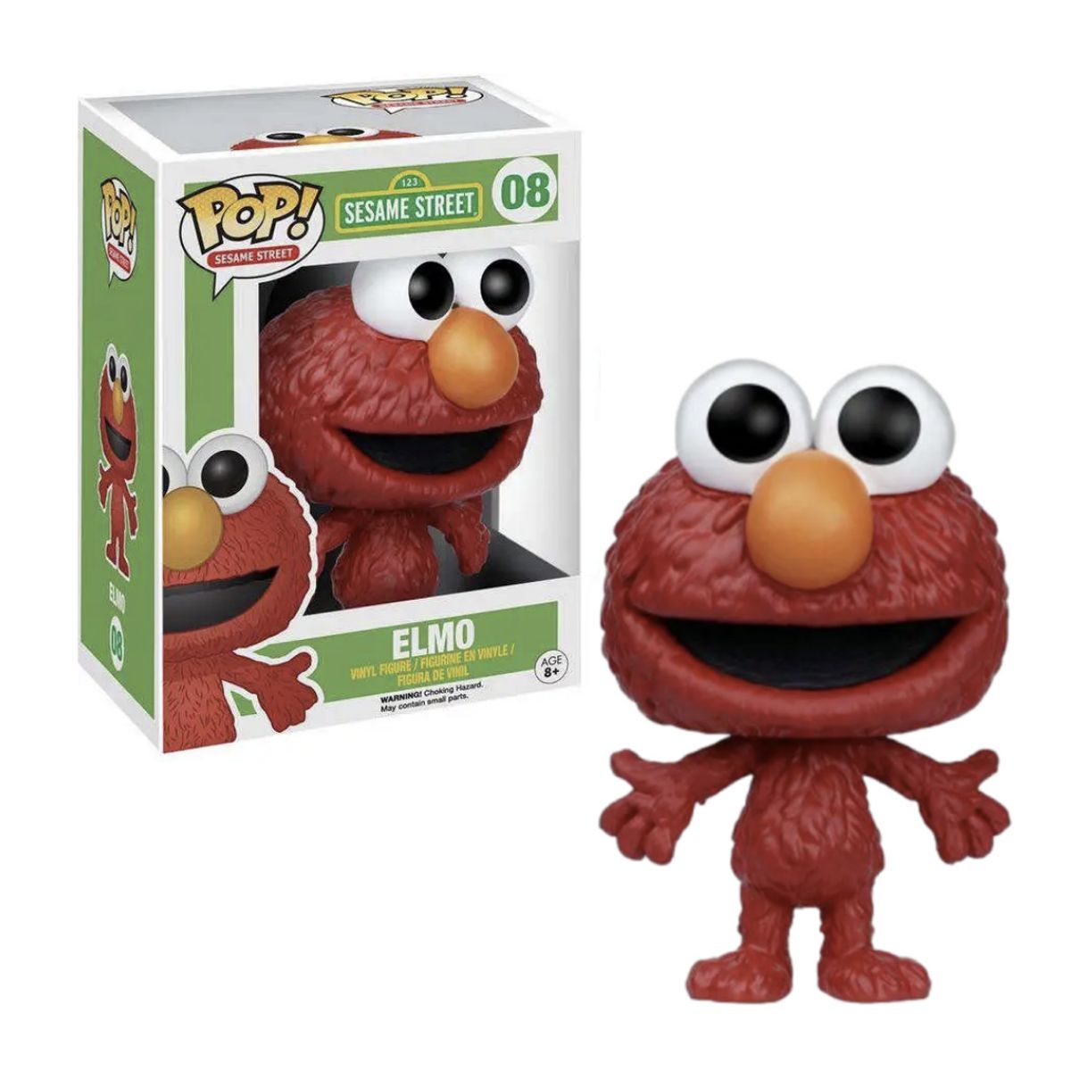 FUNKO - Elmo Funko Pop 8 Plaza Sesamo Modelo Raro Antiguo
